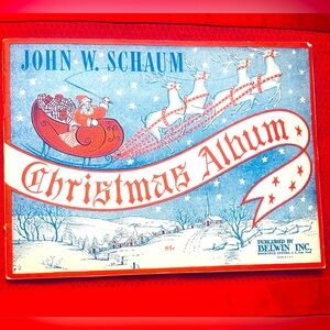 1945 John W Schaum Vintage Christmas Album Piano Book